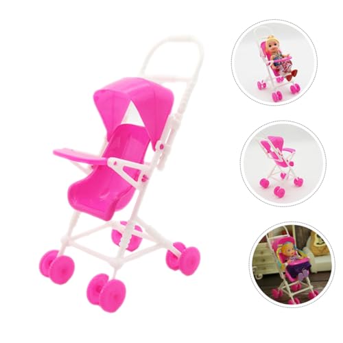 ERINGOGO 2 Stück Teiliges Puppenwagen Realistische Puppenwagen Simulation Leichtes für Kleinkinder Puppenzubehör für Fantasievolles Rollenspiel – Bild 3