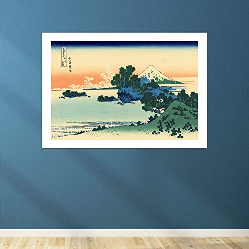 Affiche Katsushika Hokusai Shichiri Beach décoration murale encadrée japonaise - 4