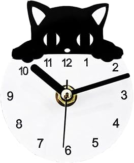 XY-M Fashion Creative Three-Dimensionnel Peeping pour Voir Chaton Réfrigérateur Horloge De Poisson Réservoir De Poisson Magnet Magnetic Message Message Sticker Réfrigérateur Horloge Murale