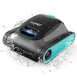 AIPER Robô Aspirador Limpador de Piscinas, 150 Min de Autonomia, 4 Modos, Cesta Filtro 3,5L, Limpa Paredes, Fundo e Linha de Flutuação, Navegação Inteligente 2.0, para Piscinas até 150m², Scuba S1