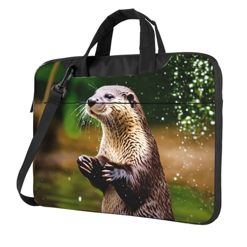 Sacoche ordinateur portable loutres pour le bureau et les cours universitaires