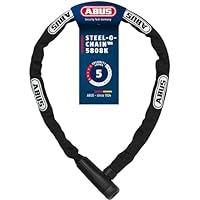 ABUS Kettenschloss Steel-O-Chain 5805K – Fahrradschloss aus Stahl – ABUS-Sicherheitslevel 5 – 75 cm – Schwarz