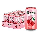 Bloom Pop Prebiotic Soda 12 Pack, Shirley Temple Flavor, 12oz Cans | Prebiotic Soda for Gut Health, Low Calorie Soda, No Caffeine, Healthy Soft Drink Alternative