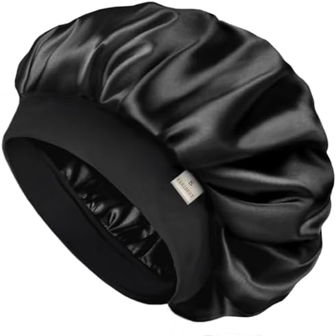 YANIBEST Bonnet for Men Hair Bonnet for Sleeping Double Layer Satin Bonnets for Black Women Curly Hair Sleep Cap