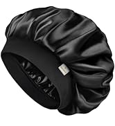 YANIBEST Bonnet for Men Hair Bonnet for Sleeping Double Layer Satin Bonnets for Black Women Curly...