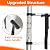 8.5 FT Collapsible Ladder, Aluminum Extension Ladder with Fixed Lock, 330lbs Capacity, Portable Telescopic Ladder with Handle, Telescoping Ladders for Home Roof Attic (8.5FT No Hook)