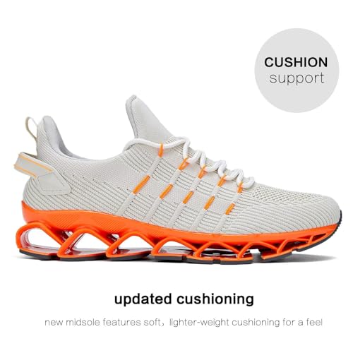 Mens Slip On Walking Shoes Blade Non Slip Tennis Running Shoes Lightweight Workout Breathable Mesh Fashion Sneakers3
