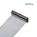 uxcell IDC Wire Flat Ribbon Cable FC/FC Connector A-Type 34 Pins 2.54mm Pitch 1m Length Gray