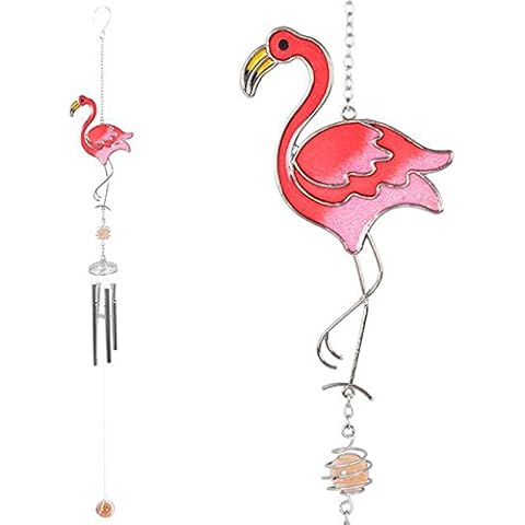 Charming Pink Flamingo Wind Chime by Something Different Cover