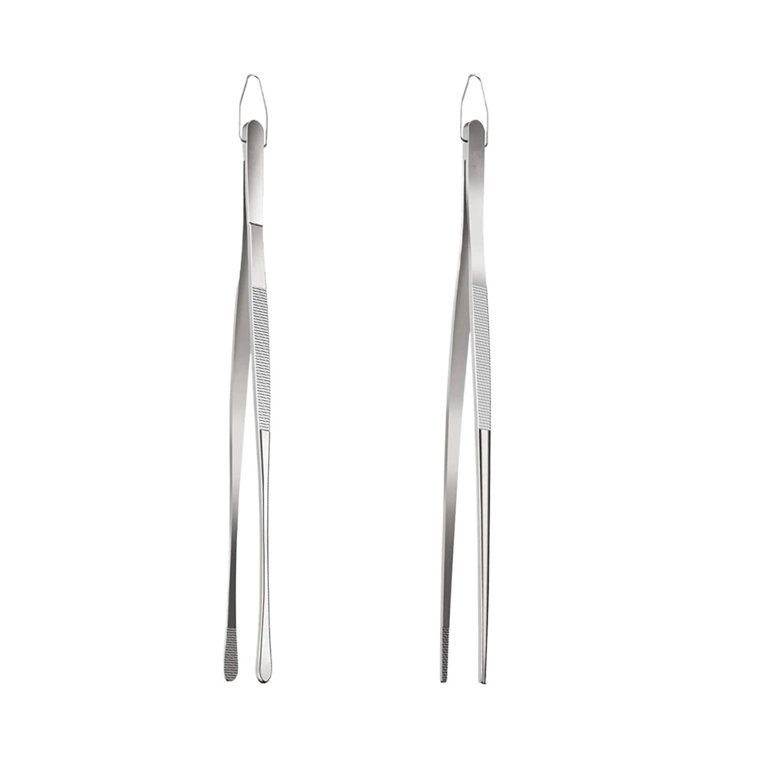 Pinces de cuisine en acier inoxydable 2 pièces pour barbecue et grill