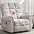 ANJ Oversized Rocker Recliner Chair with Massage and Heat, Manual Overstuffed Swivel Recliners for Big Man, Large Glider Rocking Reclining Chairs for Living Room by ANJ