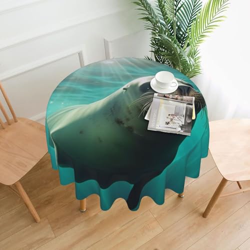 Nappe tendance et durable de 60 pouces imprimée mer et phoque - 2