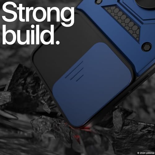 Image of AIBEX Back Cover for Motorola G35 5G | D10 Tough Armor Case | Sliding Camera Shield | 360 Protection | Kickstand Ring Holder | Military-Grade Shockproof Bumper Case