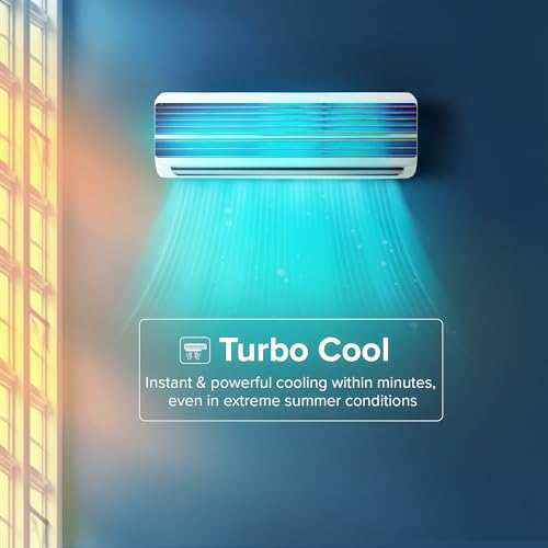 Image of Blue Star 1 Ton 2 Star, New Star Rated, Fixed Speed Split AC (Copper, Comfort Sleep, Turbo Cool, Blue Fins, Self Diagnosis, FA212TXU, White)