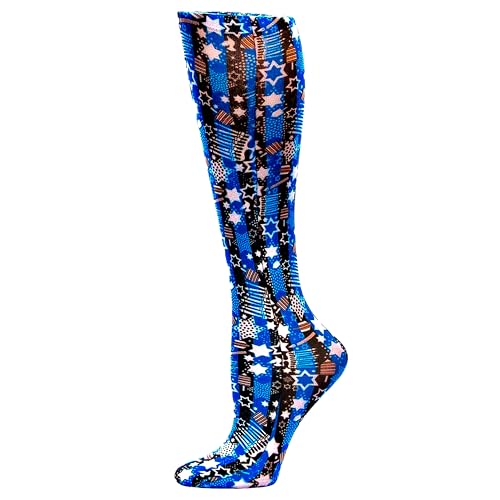 Image of Celeste Stein Therapeutic Graduated Women Compression Socks, Diabetic Socks For Womens, 8-15 mmHg For Regular Calf