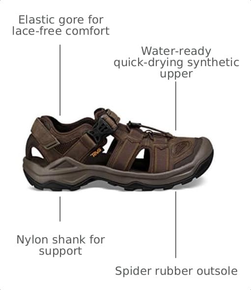 Image of Teva Men's M Omnium 2 Leather Fisherman Sandal