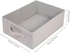 Contenedores de almacenamiento plegables para ropa, organizadores de cajón plegables, canastas de almacenamiento para clóset, cubo de almacenamiento para dormitorio y sala de estar (paquete de 4, gris, 15.4x11.4x5.5 pulgadas) 4