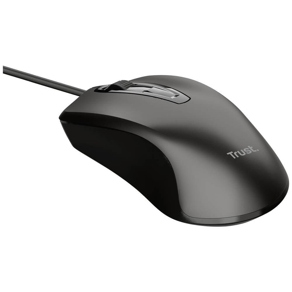 Ratón Trust Basics Wired Mouse/ Hasta 1200 DPI