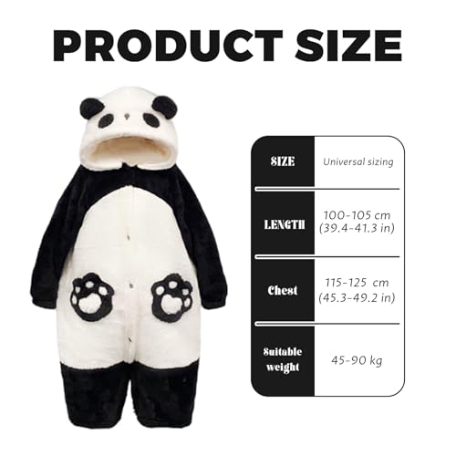 Pyjama d'hiver chaud panda : le cadeau cocooning parfait