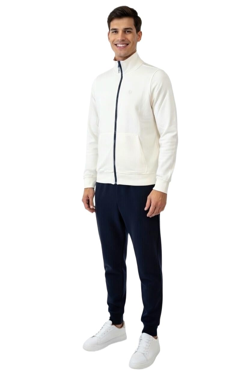 TUTA UOMO COTONE ESTIVA - TUTA UOMO COMPLETA IN FELPA DI COTONE ESTIVA - LEGGERA