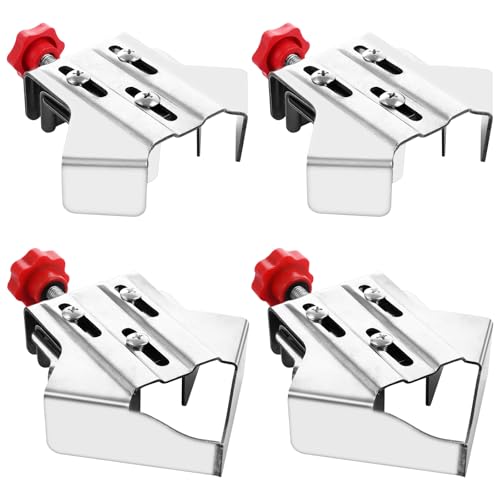 LDHHYH 4Pcs Right Angle Clamp, 90 Degree Stainless Steel Woodworking Corner Clamps, Precision Open and Close Type, Right Angle Splicing Clamp for DIY Woodworking Welding, Cabinet, Door Frame