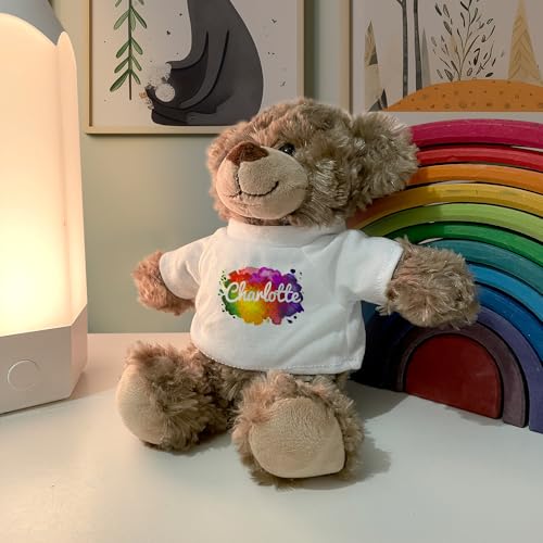 printplanet® Teddy Bodo personalisiert – Stofftier mit Foto/Text – 17 Designs – Geschenk – 24 cm groß