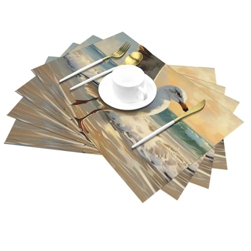 Sets de table de cuisine 45x30 cm en PVC durable et lavable - 7