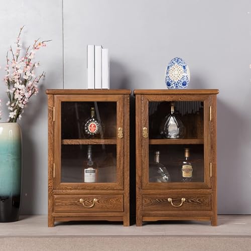 Mueble de vino de madera estilo clásico chino miniatura 4