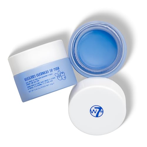 W7 Maschera Labbra Notte Sweet Dreams alla Mirtillo - Vitamina E, Aloe Vera e Olio di Semi d'Uva...