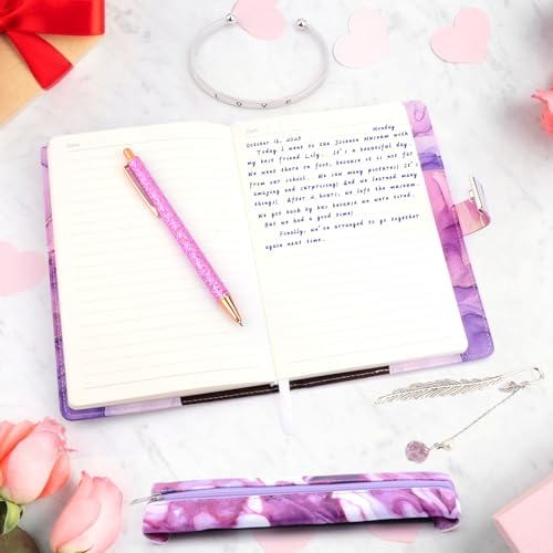 Image of Diary With Lock for Girls Ages 8-12,birthday Gifts for Journals Set With Pen Pencil Case Bookmark,kids Notebook Locking Secret Diary Christmas Gifts for Girls 8 9 10 11 12 Years Tweens Teens