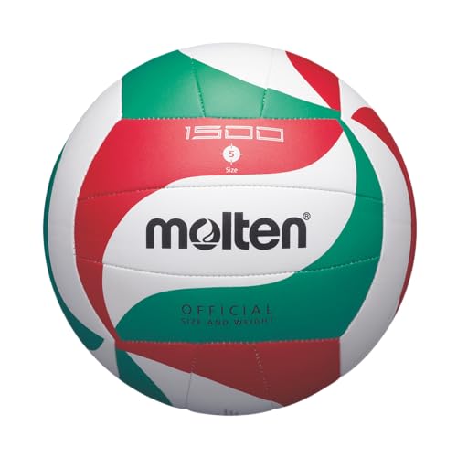 Molten Volleyball V5m1500, Weiß/Grün/Rot, 5