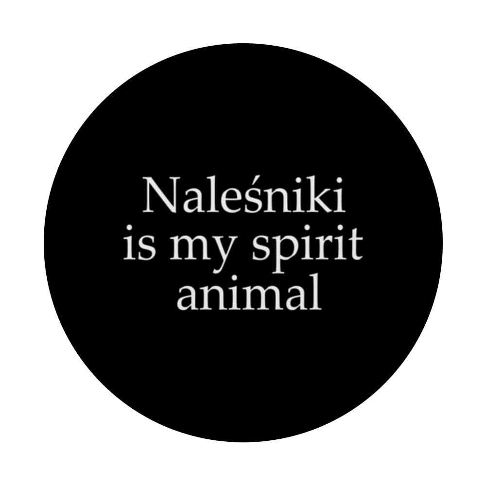 Funny Nalesniki Saying Polska Pancakes Polish Cuisine PopSockets Swappable PopGrip, Black - Image 3