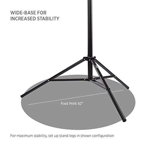 Fovitec 2-9\'8\" Air Cushioned Collapsible Heavy Duty Professional Light Stand Kit with Carrying Bag for Off-Camera Flash Photography, Photo Studio and Video Lights, Reflectors and Accessories