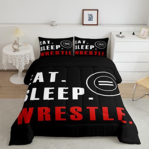 Image of Feelyou Wrestle Comforter Set King Size 3Pcs for Kids Boys Girls Teens