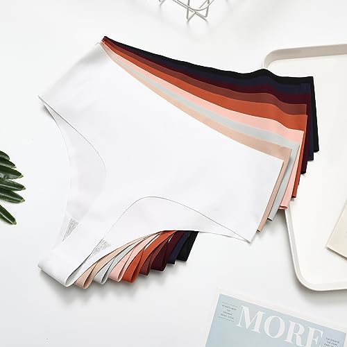 Wealurre Womens Underwear High Waisted Seamless Thongs for Women Breathable No Show Panties for Ladies 6 Pack4