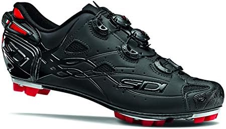 Tiger Cycling Shoe - Men's Black/Matte Black/Red, 45.0