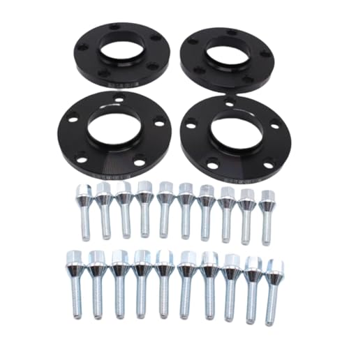 Oshhni 4 Distanziali per Ruote Da 5x120 Mm, con 20 Bulloni per Auto
