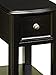 Signature Design by Ashley Breegin New Traditional Wooden Chair Side End Table with Storage, Black
