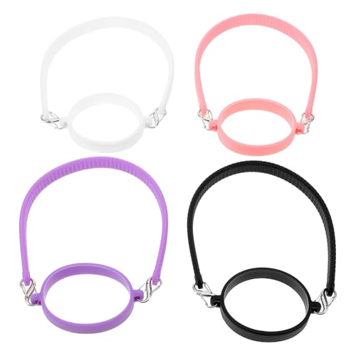 Sangle pour bouteille d'eau TOYANDONA lot de 4 poignées silicone