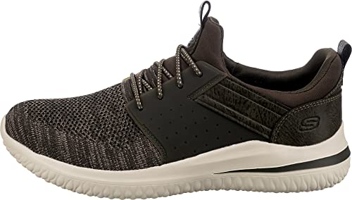 Image of Skechers Men's Delson 3.0 Cicada Sneaker | Casual, Air-Cooled Memory Foam, Goga Mat Arch, Lightweight Mesh Knit