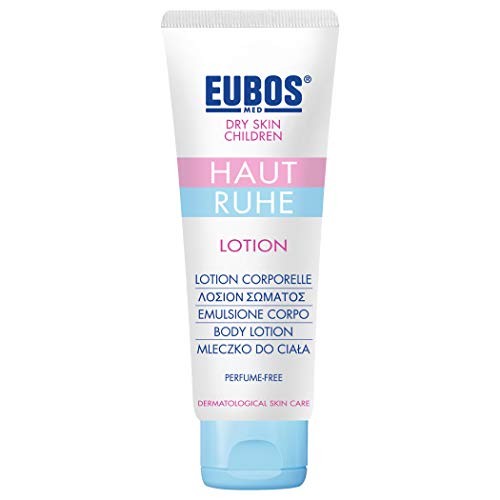 LOCIÓN DE EUBOS PIEL EN CALMA: loción corporal para la piel seca de los niños y la dermatitis atópica | Calma inten-siva de la piel y alivio de la irritación y el picor | Vegana | 125ml