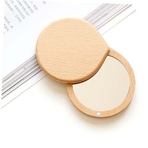 FOMIYES 3 espejos portátiles de maquillaje de madera miniatura 3