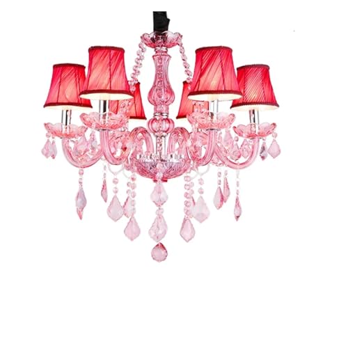 Luminaires suspendus rose en cristal ZR98US table à manger et chambre