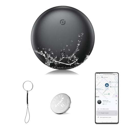 Airtag Tracker Android und Apple, Schlüsselfinde Kompatibel mit Apple Wo ist APP und Google Find Hub APP, Smart Tag Blue...