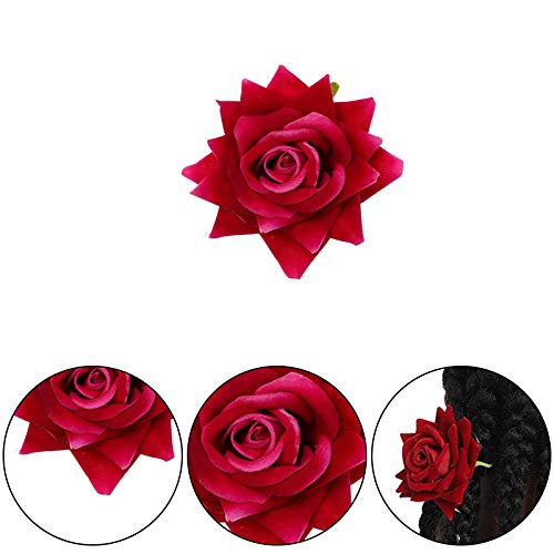 Dosige - Fermaglio per capelli in velluto rosa con...