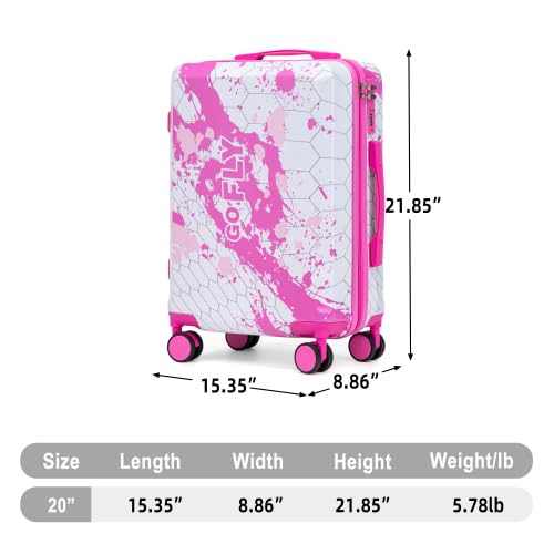 Donext 20 Inch Spinner Carry On Luggage
