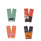 WeddingPach Baby Leg Warmers Toddler Boys Girls Cotton Leggings Kneepads for Crawling Warming 4 Pack (Color4)