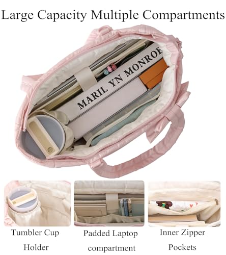 CTWWFS Quilted Bow Puffer Tote