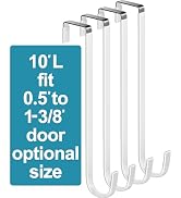 Mars-Rock Over The Door Metal Hooks with Plastic Coating 10