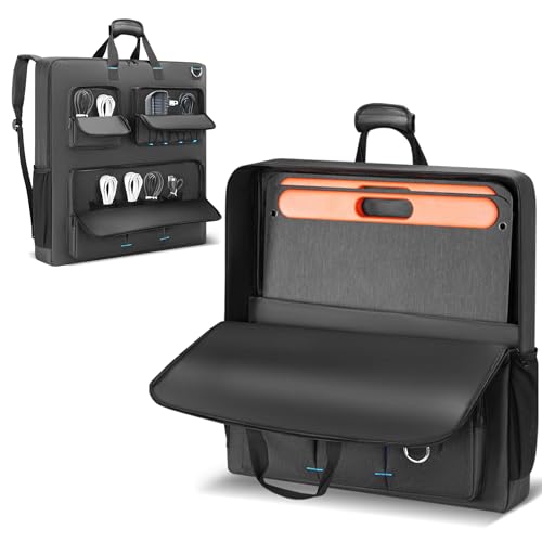 Image of Solar Panel Storage Bag Compatible with Jackery SolarSaga 100W 100X 200W/ GRECELL 100W 200W 200W Pro/ ZOUPW 100W 110W 200W, Travel Carrying Case for 2 Panels, Solar Panel Bag with Multiple Pocket